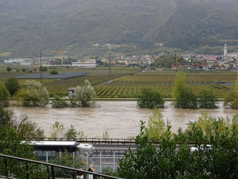 il Fiume Adige.....che si ritira......